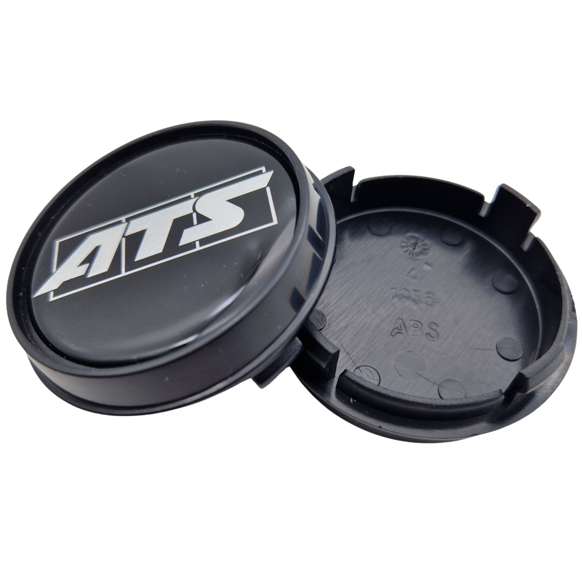 4 x ATS Cup naafdoppen 56 mm glanzend zwart (N1056) logo