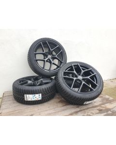 Winterradsatz Borbet Y Black Matt 8x18 et48 5x112 +  BRIDGESTONE BLIZZ6 225/40 R18 92 V XL - C, B, 2, 70dB 