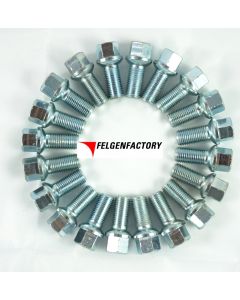 Radschauben Kugelbund Verzinkt M14 x 1,5 x 27 R14 SW17 