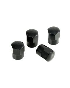 4x Alu kappen schwarz