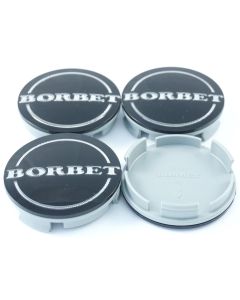4x Borbet Nabendeckel 55mm