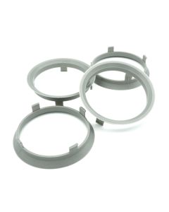 4x Zentrierringe 70,1 x 66,6 / 70 1 auf 66 6 Grau kompatibel mit Dezent