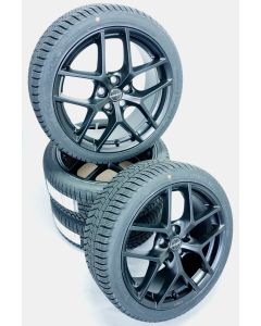Komplettradsatz Winter Borbet Y Black Matt 8x18 et48 5x112 + HANKOOK W330 225/40 R18 92 V XL - D, B, B, 72dB Golf 7 8