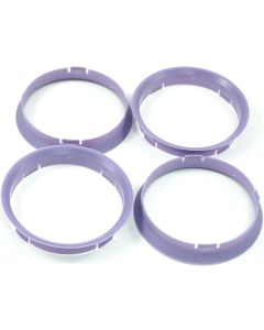 4 Zentrierringe 72,6 -> 66,6 LILA