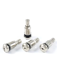 Stahlventile 4x Silber