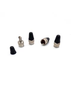 4x Alu kappen schwarz