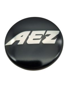 1x AEZ Nabendeckel 60 mm / 56 mm (AZC), N07 Felgendeckel Nabenkappe Radnabenkappe, Schwarz Matt, Original Felgenkappe