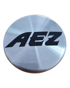 1x AEZ Nabendeckel 60 mm / 56 mm (AZA), Felgendeckel Nabenkappe Radnabenkappe N07, Silber Alu Gebürstet, Original Felgenkappe
