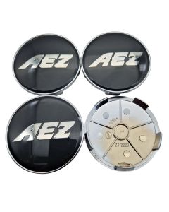 4x AEZ Nabendeckel 68 mm / 65 mm (AZG), ZT2220 Felgendeckel, Gunmetal, Nabenkappe Radnabenkappe, Original Felgenkappe