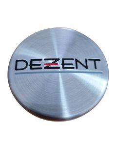 1x Dezent Nabendeckel 60 mm / 56 mm (DZA), N07, Silber Alu Gebürstet, Felgendeckel Nabenkappe Radnabenkappe, Original Felgenkappe