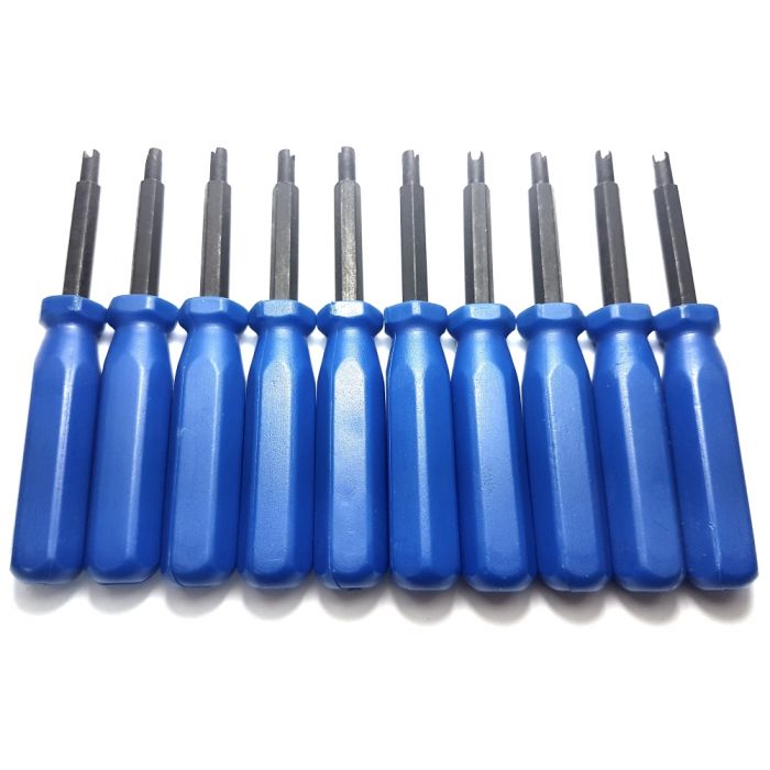10x Ventilausdreher Blau 17cm Ventil Einsatz Kern Werkzeug